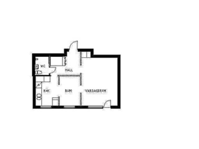 43 m2 lägenhet i Skultuna