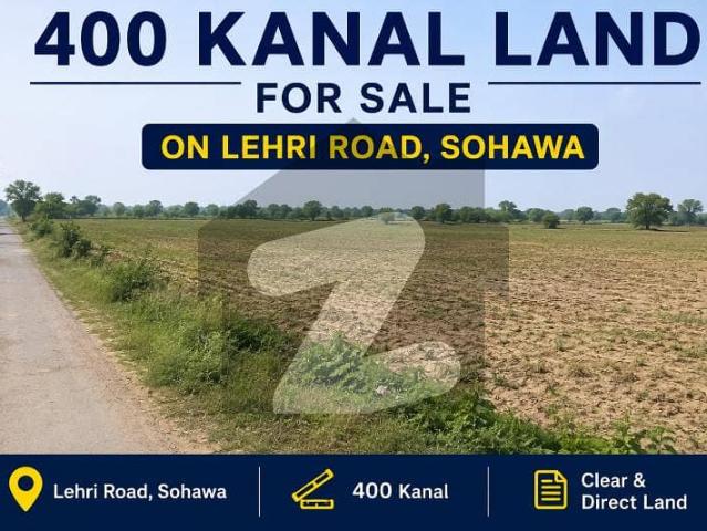 400 kanal land for sale on lehri road sohawa