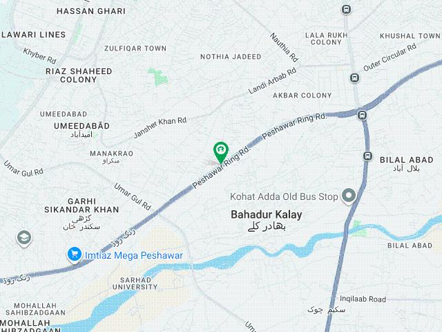 400 sq ft Commercial front plots for sell 20 feet front, In hayatabad commercial complex Ringroad Peshawar near Hayatabad Tool Plaza