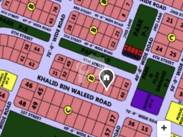 400 Sq. Yards Prime Plot For Sale Sector W On 70 Feet Wide Khalid Bin Waleed Road, Gulshan E Maymar