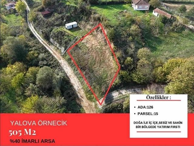 % 40 VİLLA İMARLI 505 m2 SATILIK ARSA YALOVA ALTINOVA ÖRENCİK