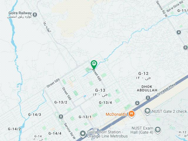 40X80 Top Location SunFace Solid Land Plot For Sale In G 13/3 Islamabad