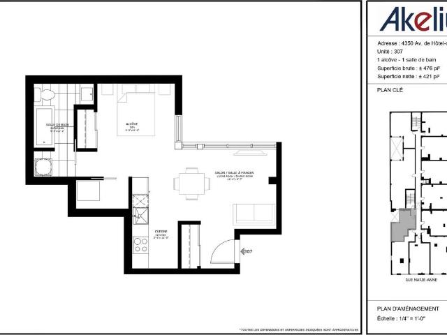4350 Hotel de Ville 1 Bedroom Apartment for Rent at 4350 Av De L'Hôtel De Ville, Montréal, QC H2W 2H5