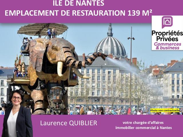 44200 NANTES CESSION D'UN EMPLACEMENT DE RESTAURATION ? ÎLE DE NANTES ? 139 M²