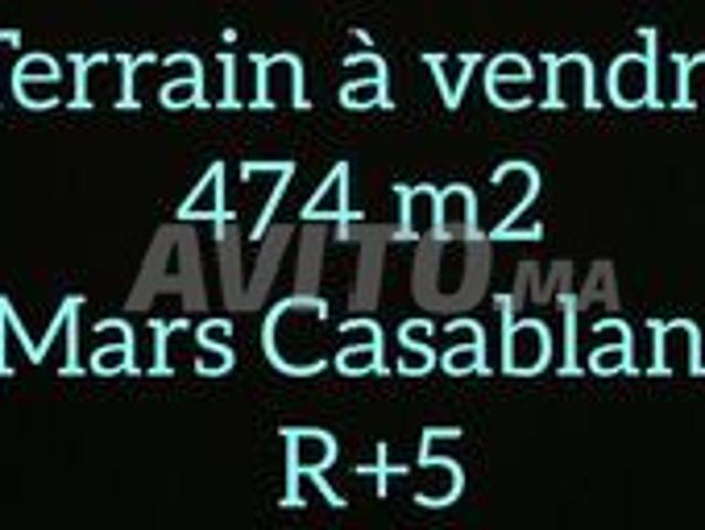 474 m2 Terrain R plus 5 au Hay 2 mars Casablanca
