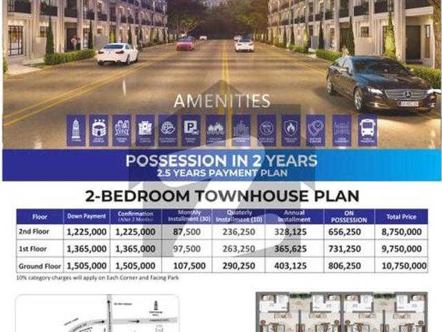 4 Marla Brand New Luxury Townhouse For Sale In Johar Town & Union Town Lahore Johar Town