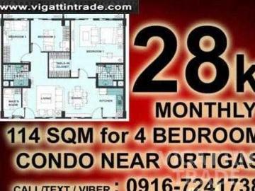 4 Bedroom DMCI Condo In Pasig Near Ortigas / Levina Place