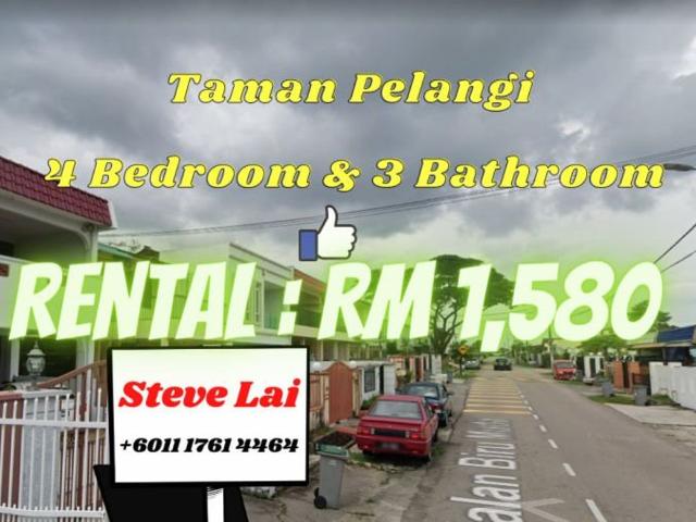 4 Bedroom House for rent in Taman Pelangi, Johor