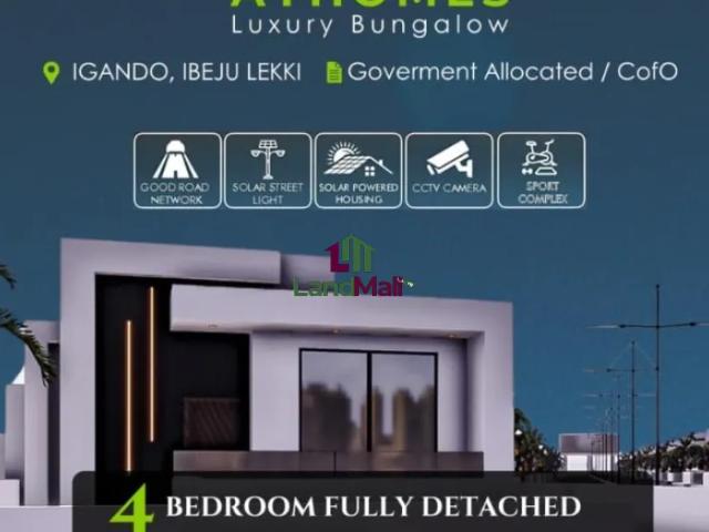 4 bedroom offplan fully detached bungalow for sale in igando, ibeju lekki