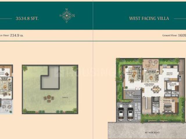 4 BHK Villa in Bhanur for resale West Hyderabad. The reference number is 16142061