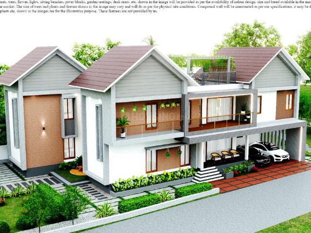 4 BHK Villa in Koorkenchery for resale Thrissur. The reference number is 18685421