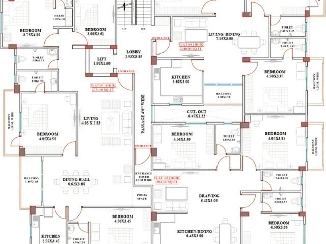 4 BHK Apartment in Boring Road for resale Patna. The reference number is 20880554