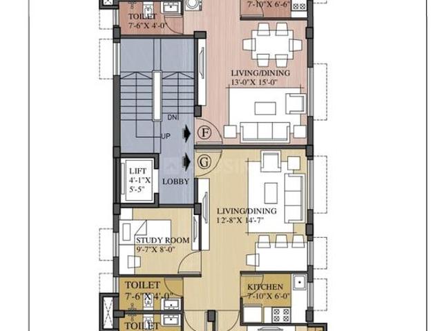 4 BHK Apartment in Ballygunge for resale Kolkata. The reference number is 19662374