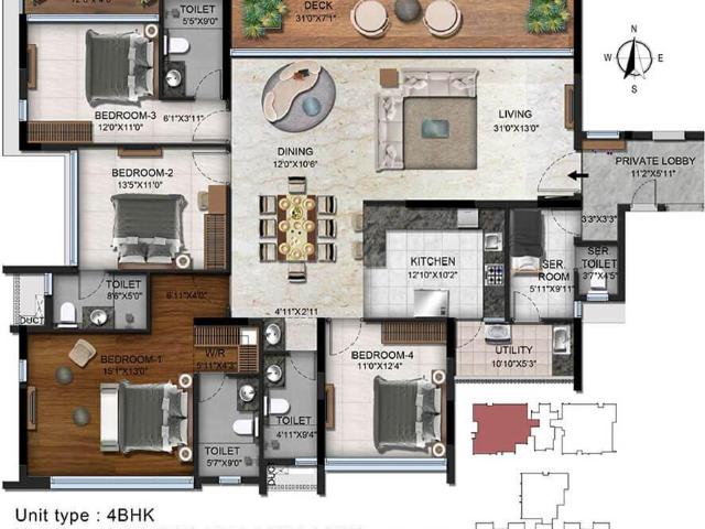 4 BHK Apartment in Koramangala for resale Bangalore. The reference number is 16380933