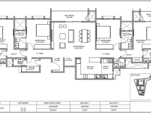 4 BHK Apartment in Sarjapur for resale South Bangalore. The reference number is 17233084