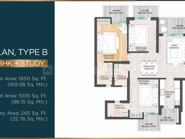 4 BHK Apartment in Sector 105 for resale Gurgaon. The reference number is 17054208