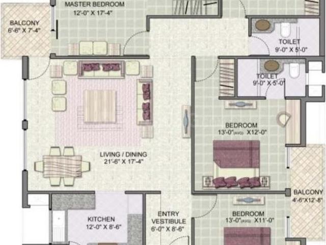 4 BHK Apartment in Sector 131 for resale Noida. The reference number is 15167616