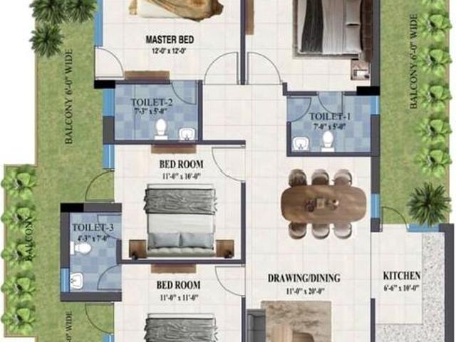 4 BHK Apartment in Sector 73 for resale Faridabad. The reference number is 10975172