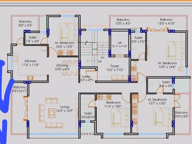 4 BHK Apartment in Pimple Saudagar for resale Pune. The reference number is 20737980
