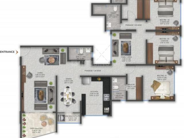4 BHK Apartment in Prabhag 36 for resale Pune. The reference number is 19901131