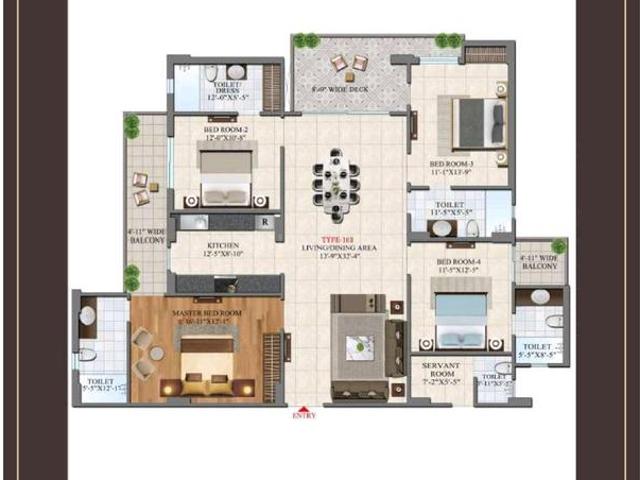 4 BHK Apartment in Raj Nagar Extension for resale Ghaziabad. The reference number is 18341326