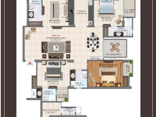 4 BHK Apartment in Raj Nagar Extension for resale Ghaziabad. The reference number is 18341448