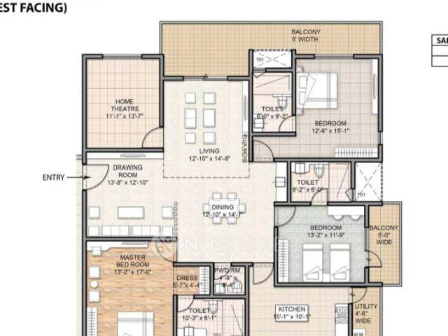4 BHK Flat In Auro Kohinoor, Hitech City For Sale In Gate 1 Kohinoor By Auro Realty, Hitech City