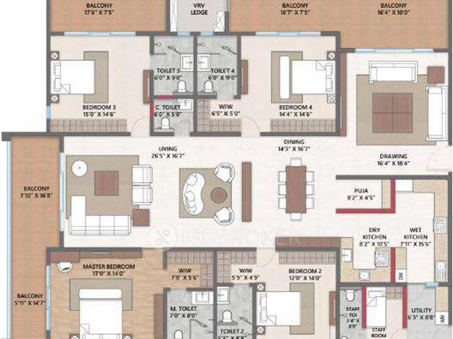 4 BHK Flat In Cybercity Trevita For Sale In Kothaguda