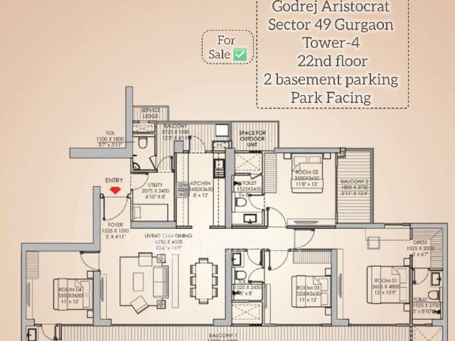 4+ BHK Flat In Godrej Aristocrat For Sale In Sector 49