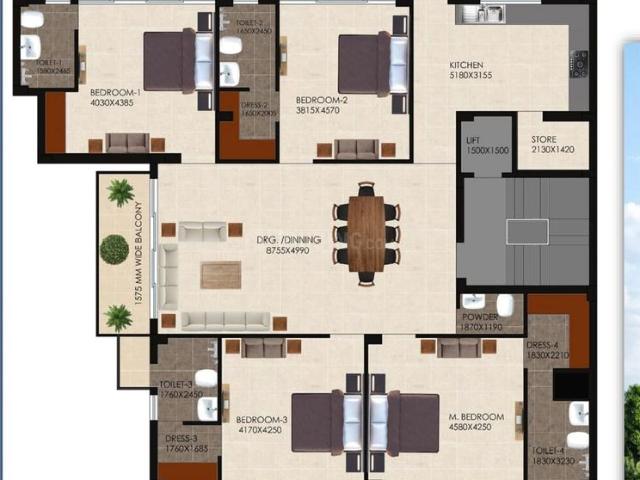 4 BHK Independent Builder Floor in DLF Phase 1 for resale Gurgaon. The reference number is 20851037