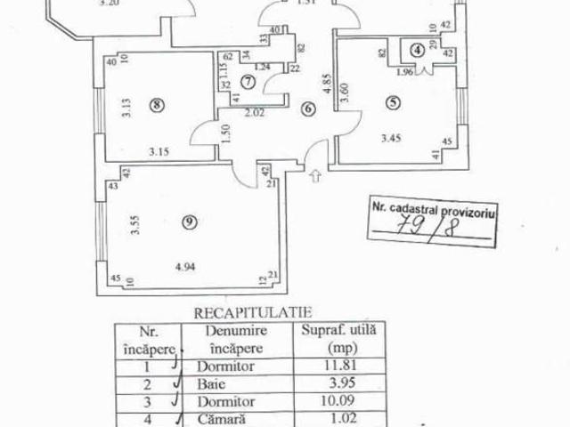 4 camere, apartament de vanzare Braila judet, Calea Calarasilor 9270 •