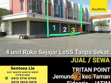 4 Jejer Ruko Tritan Point Taman Kletek Sawunggaling Jemundo Sidoarjo Parkiran Luas