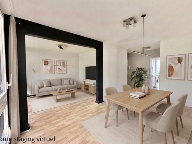 4 pièces 66 m2 traversant sud Balcon, 2 parkings Fontenay le Fleury