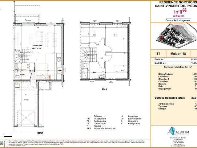 4 pièces · 87.97 m²