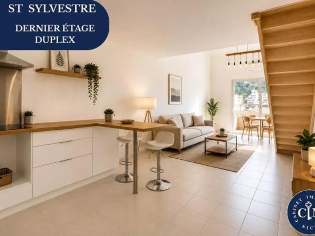 4 pièces 93 m² Duplex terrasse vue collines Saint Sylvestre