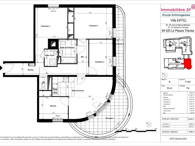 4 pièces · 92.96 m²