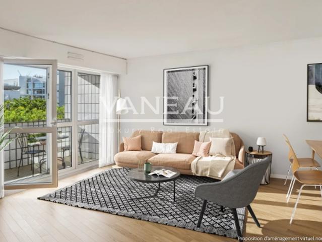 Mirabeau/Javel 4 pièces avec balcon, 3 chambres
