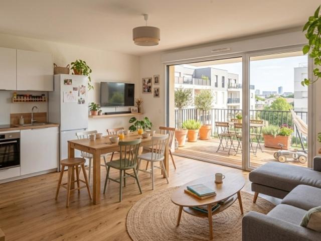 4 PIECES, BALCON SUD, 2 PARKINGS