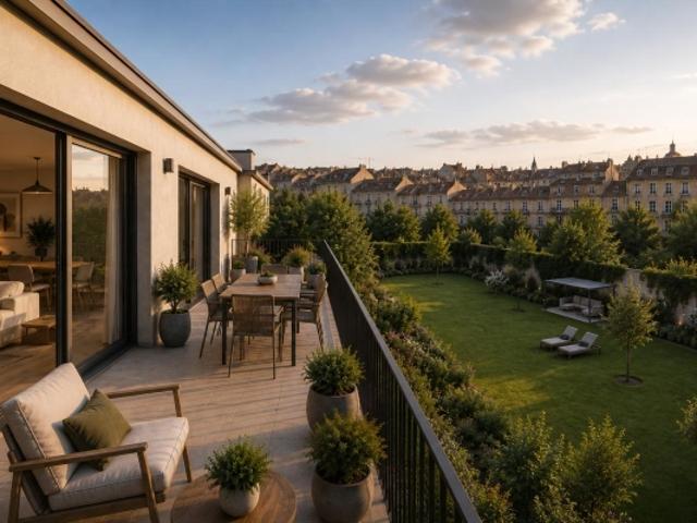 4 pièces de prestige au coeur de Bordeaux Parking, extérieur piscinable