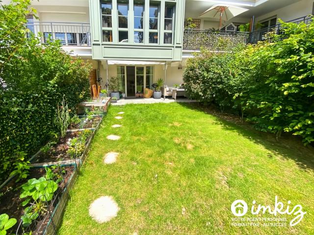 4 pièces en rez de jardin avec terrasse, jardin