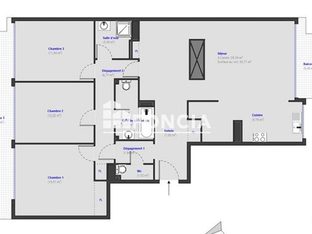 4 Pièces Lumineux avec terrasse, vue mer et garage XXL