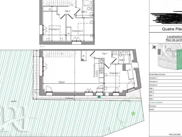 4 Pièces rénové Mouans Sartoux m² Mouans Sartoux