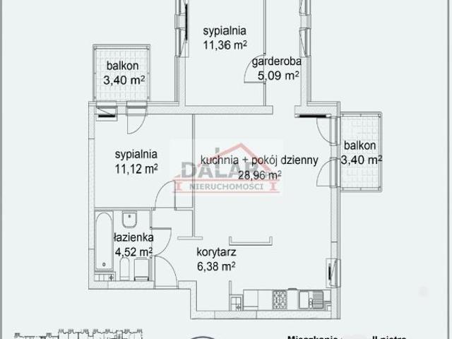 4 pokojowe mieszkanie z balkonami w centrum G. Kalwarii