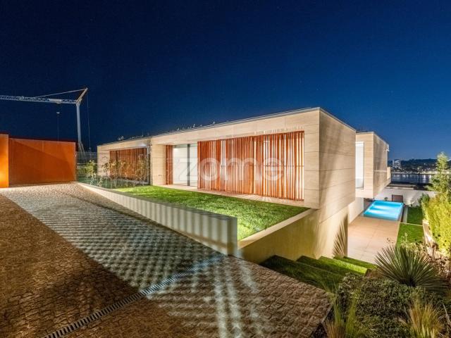 4 quartos com vista para o rio e o mar, condomínio de luxo, Vila Nova de Gaia