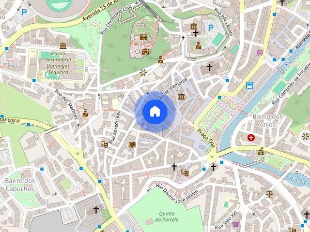 4 Quartos junto a praca central de Leiria proximo IPL