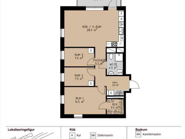 4 rum och kök 78 m² 13 948 kr