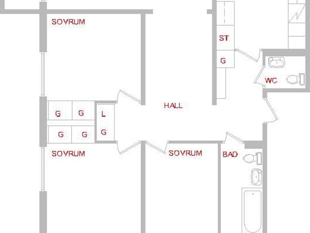 4 rums lägenhet i Karlskrona 100 m² 10 075 kr