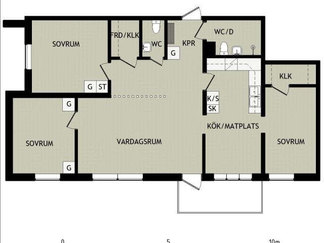 4 rums lägenhet i Lycksele 95 m² 9 610 kr