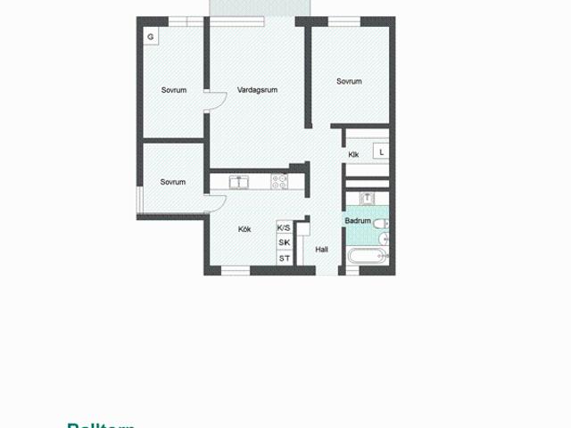 4 rums lägenhet i MÖLNDAL 85 m² 9 017 kr