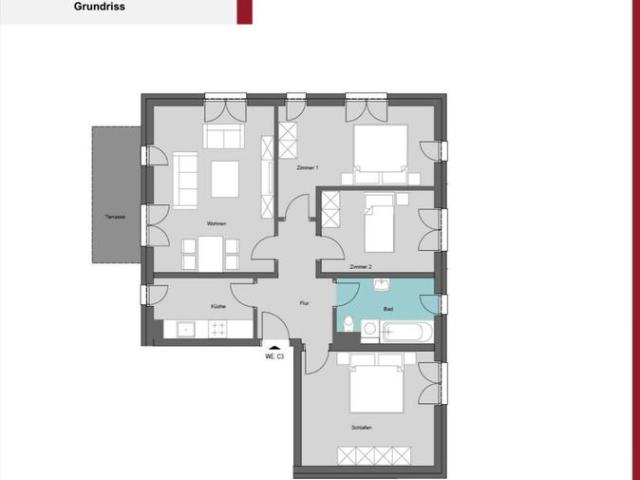 4 Raum Wohnung inklusive Einbauküche im schönen Lausen